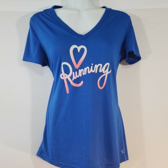 DANSKIN Now Top Small Athletic Shirt Short Sleeve - Picture 5 of 5